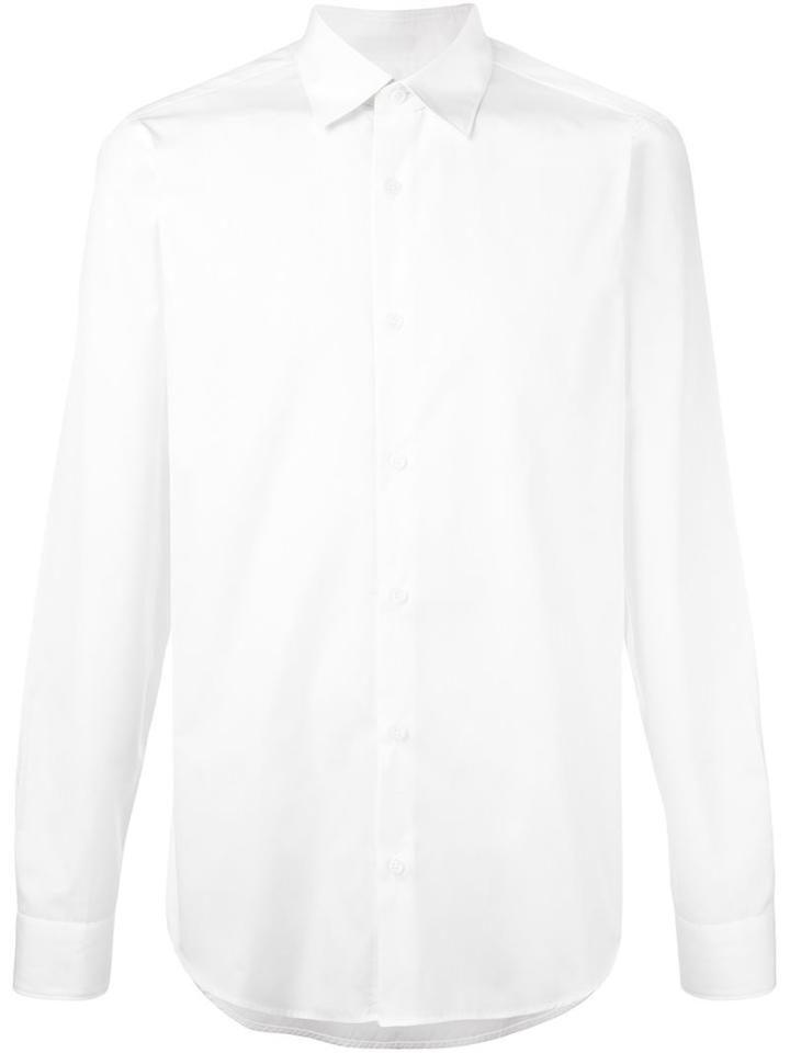 Z Zegna Classic Shirt, Men's, Size: 40, White, Cotton