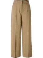 Dorothee Schumacher Wide-leg Culottes, Women's, Size: 4, Brown, Cotton/spandex/elastane