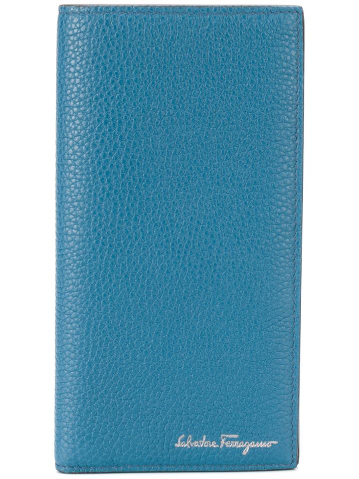 Salvatore Ferragamo Continental Logo Wallet - Blue