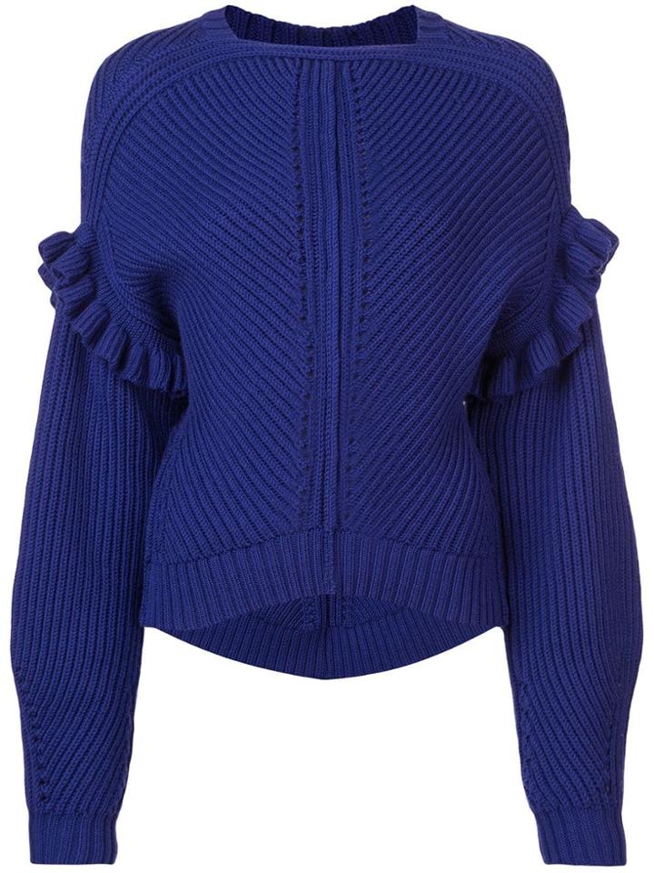 Jason Wu Structured Knit Sweater - Blue