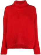 Ermanno Scervino Chunky Knit Jumper - Red