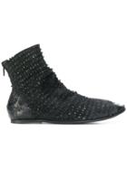 The Last Conspiracy Naely Perforated Boots - Black