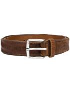 Orciani Carved Belt - Brown