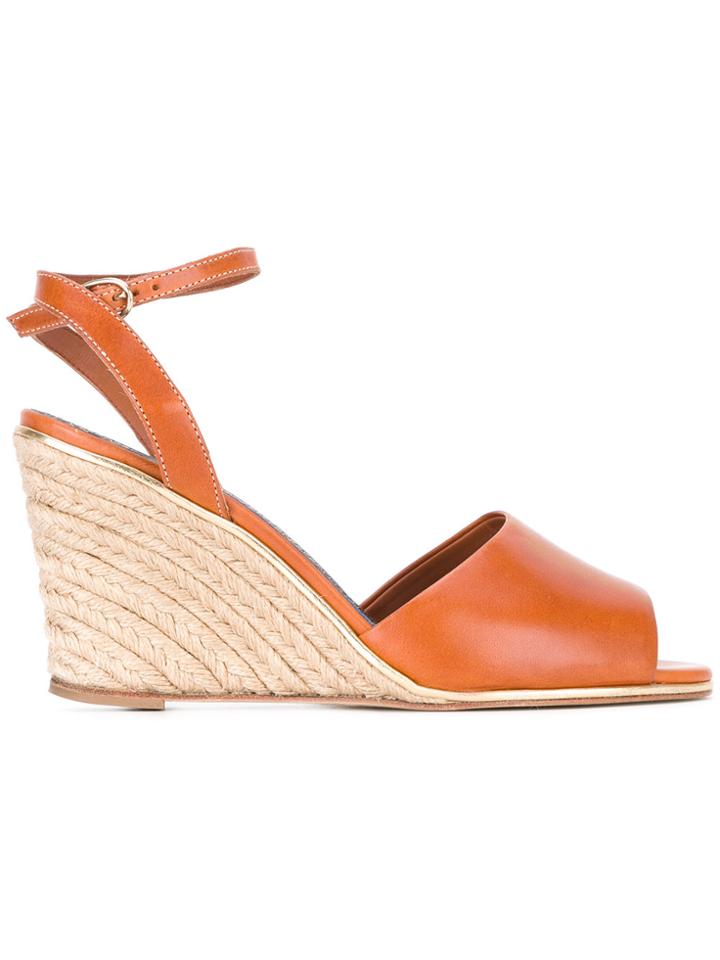 Vanessa Seward Badiane Wedge Sandals - Brown