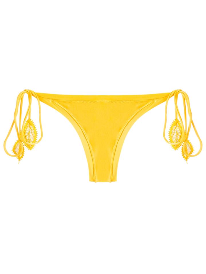 Martha Medeiros Side Tie Bikini Bottom - Yellow & Orange