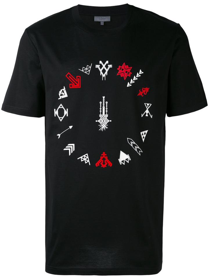 Lanvin Arrow Embroidered T-shirt - Black
