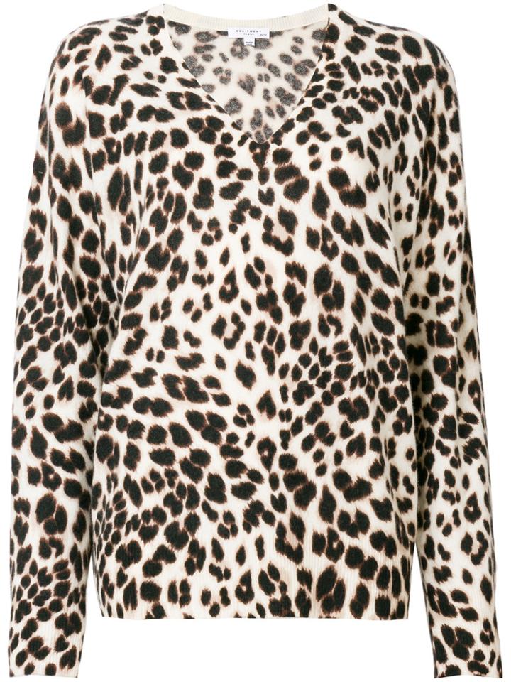 Equipment Leopard Print Sweater - Multicolour