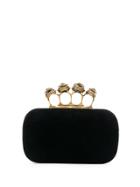 Alexander Mcqueen Embellished Clutch Bag - Black