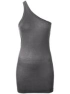 Rick Owens Drkshdw One-shoulder Top, Women's, Size: Xs, Grey, Viscose