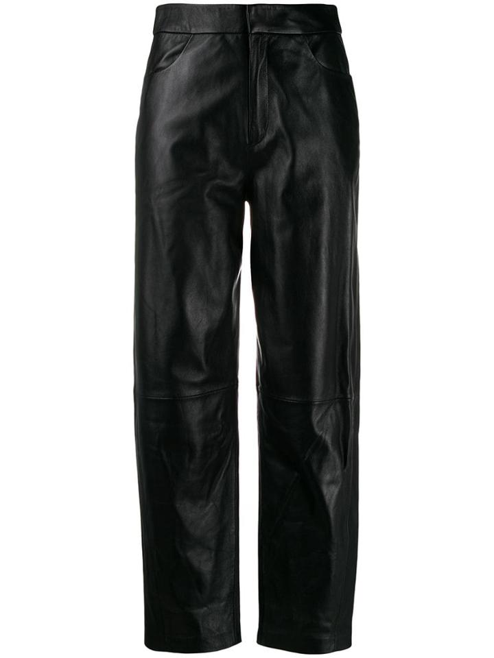 Toteme Leather Trousers - Black