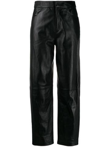 Toteme Leather Trousers - Black