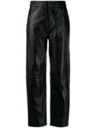 Toteme Leather Trousers - Black