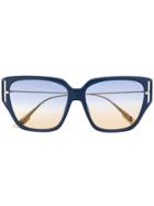 Dior Eyewear Diordirection3f Square-frame Sunglasses - Gold