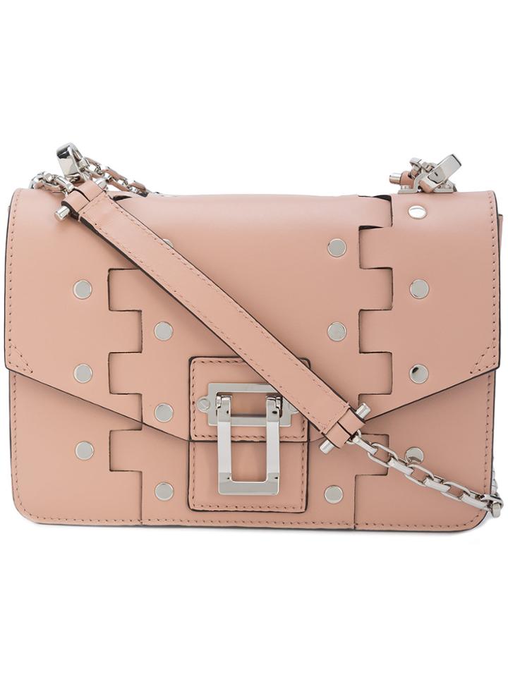 Proenza Schouler Hava Studded Shoulder Bag - Pink & Purple