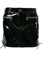 Filles A Papa Shiny Mini Skirt