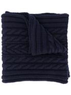 Moncler Chunky Knit Scarf - Blue