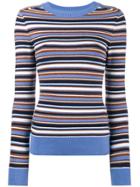 Joostricot Metallic Striped Sweater - Blue