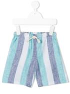 Knot - Ocean (blue) Striped Shorts - Kids - Linen/flax - 8 Yrs