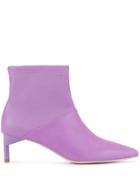 Manning Cartell Kitten Heel Ankle Boots - Purple