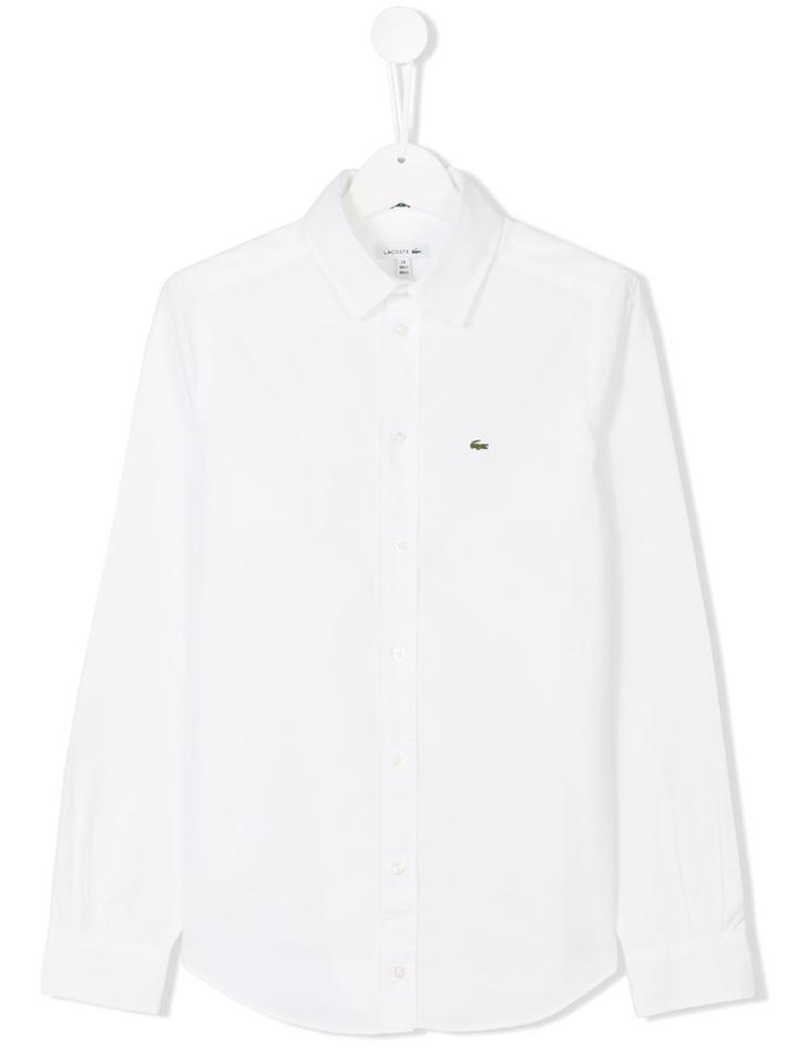 Lacoste Kids Classic Shirt With Logo - White