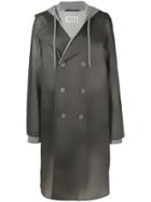 Maison Margiela Layered Hoodie Raincoat - White