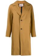 Plan C Single-breasted Coat - Neutrals