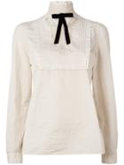 Dsquared2 Embroidered Lace Blouse - Nude & Neutrals