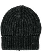 Jacob Cohen Chunky Knit Beanie - Black
