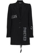 Ann Demeulemeester Lighlaine Print Jacket - Black