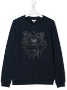 Kenzo Kids Tiger Logo Sweater - Blue