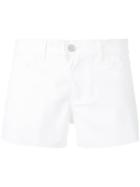 Julien David Classic Shorts, Women's, Size: Medium, White, Cotton/polyurethane