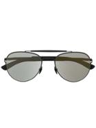 Mykita Aviator Shaped Sunglasses - Black