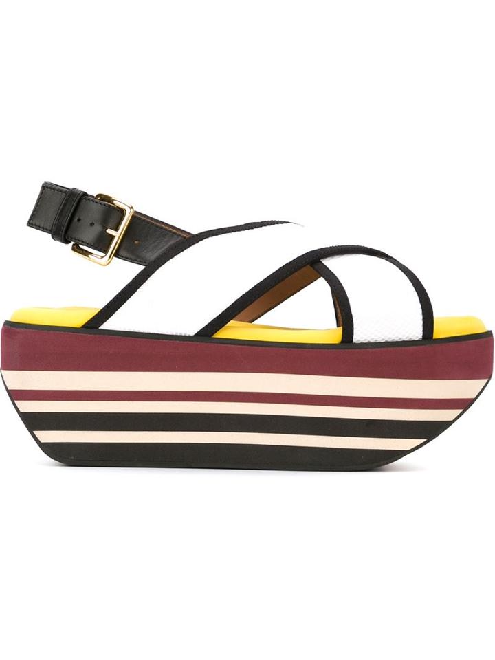 Marni 'wedge In Techno Fabric' Sandals
