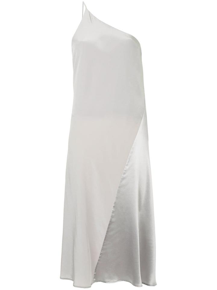 Kacey Devlin One Shoulder Backless Dress - Grey