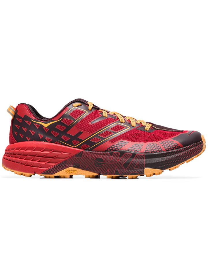 Hoka One One Red Speedgoat 2 Sneakers