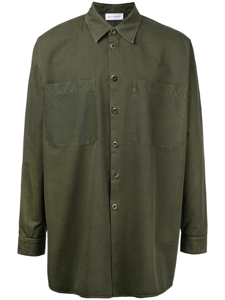 Faith Connexion Chest Pocket Overshirt - Green