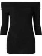 Zanone Off Shoulder Knitted Top - Black