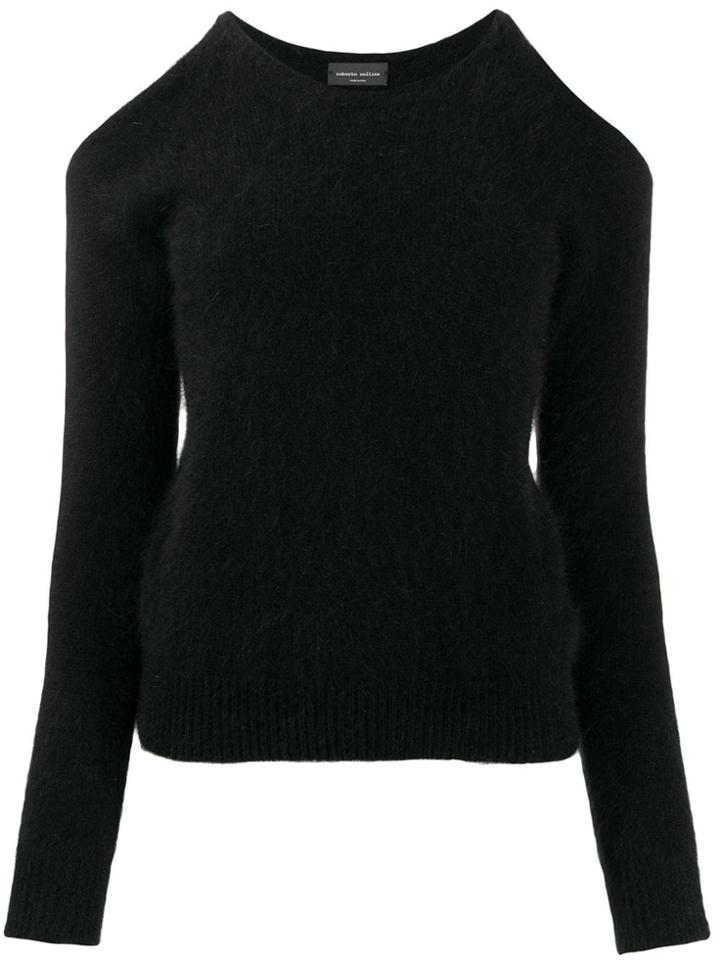 Roberto Collina Cut-out Sweater - Black
