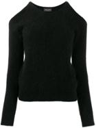 Roberto Collina Cut-out Sweater - Black
