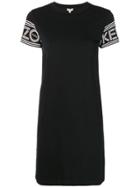 Kenzo Logo Sleeve T-shirt Dress - Black