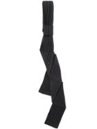 Homme Plissé Issey Miyake Pleated Diagonal Tie - Black