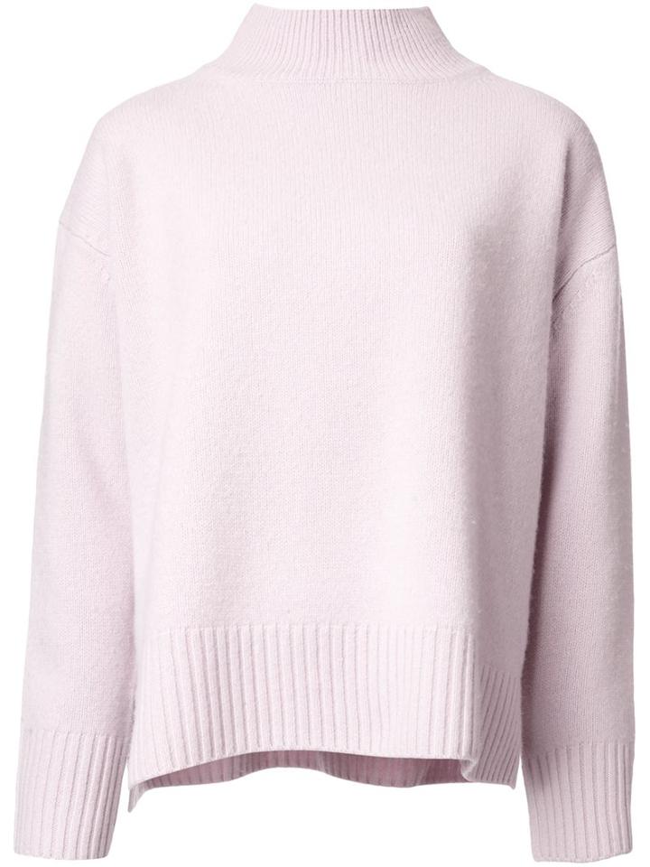 Le Ciel Bleu 'boiled Box' Sweater, Women's, Size: 36, Pink/purple, Wool