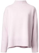 Le Ciel Bleu 'boiled Box' Sweater, Women's, Size: 36, Pink/purple, Wool