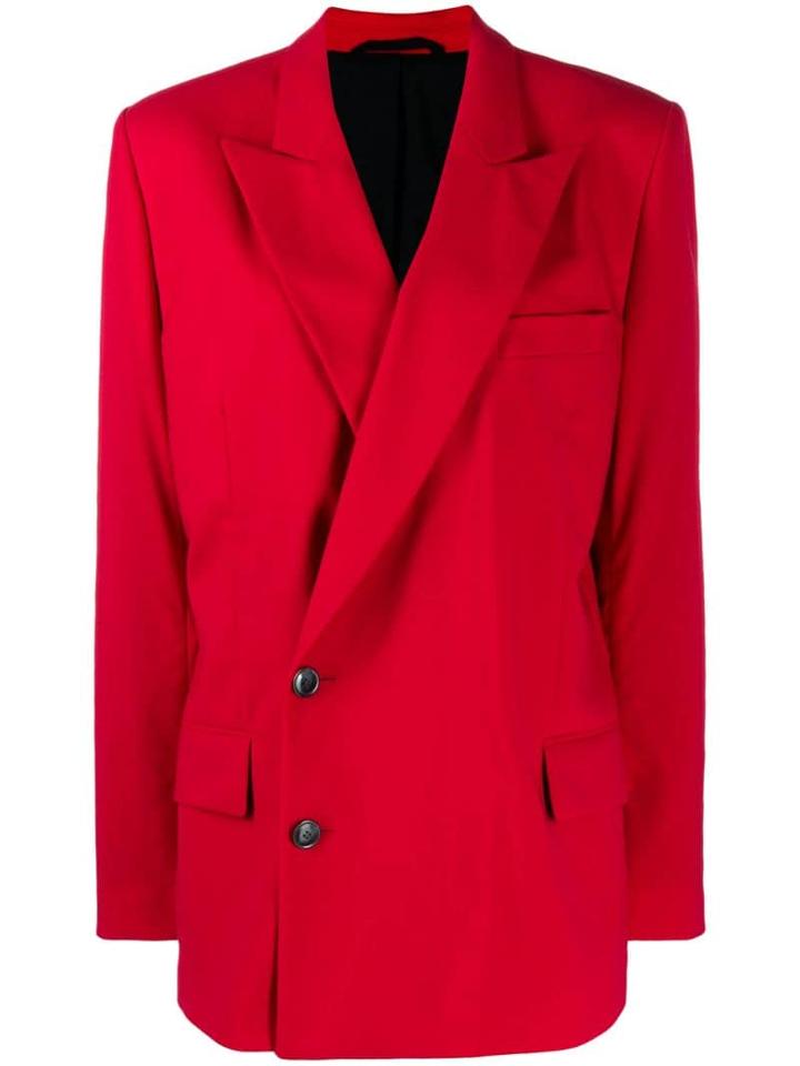 A.f.vandevorst Oversized Blazer Jacket - Red
