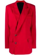 A.f.vandevorst Oversized Blazer Jacket - Red