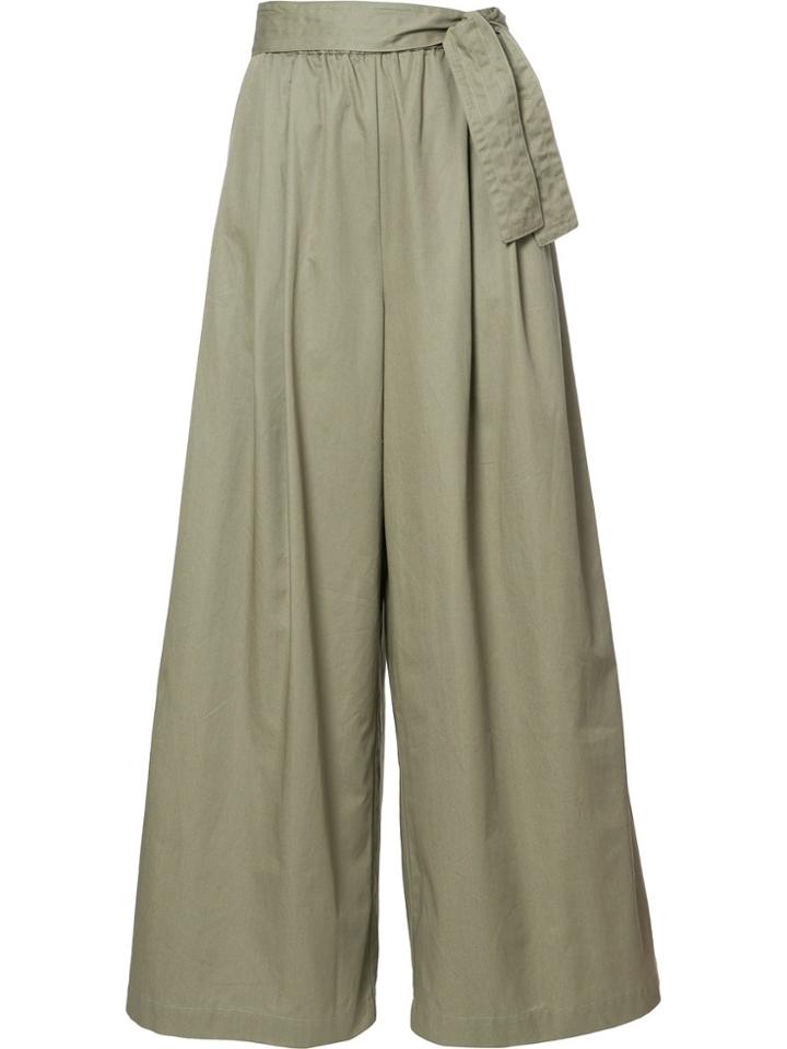Tome Tie Fastening Karate Trousers - Green