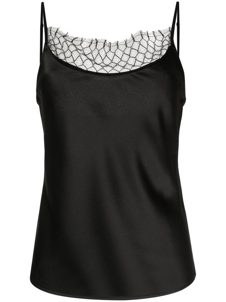 Christopher Esber Lace-trimmed Satin Camisole - Black