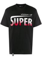 Vision Of Super Logo Printed T-shirt - Black