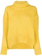 Ermanno Scervino Ribbed Roll Neck Jumper - Yellow