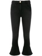 Elisabetta Franchi Flared Hem Jeans - Black
